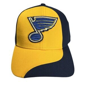 NHL St Louis Blues David Backes 42 Snapback Hat Navy Yellow Adjustable Cap